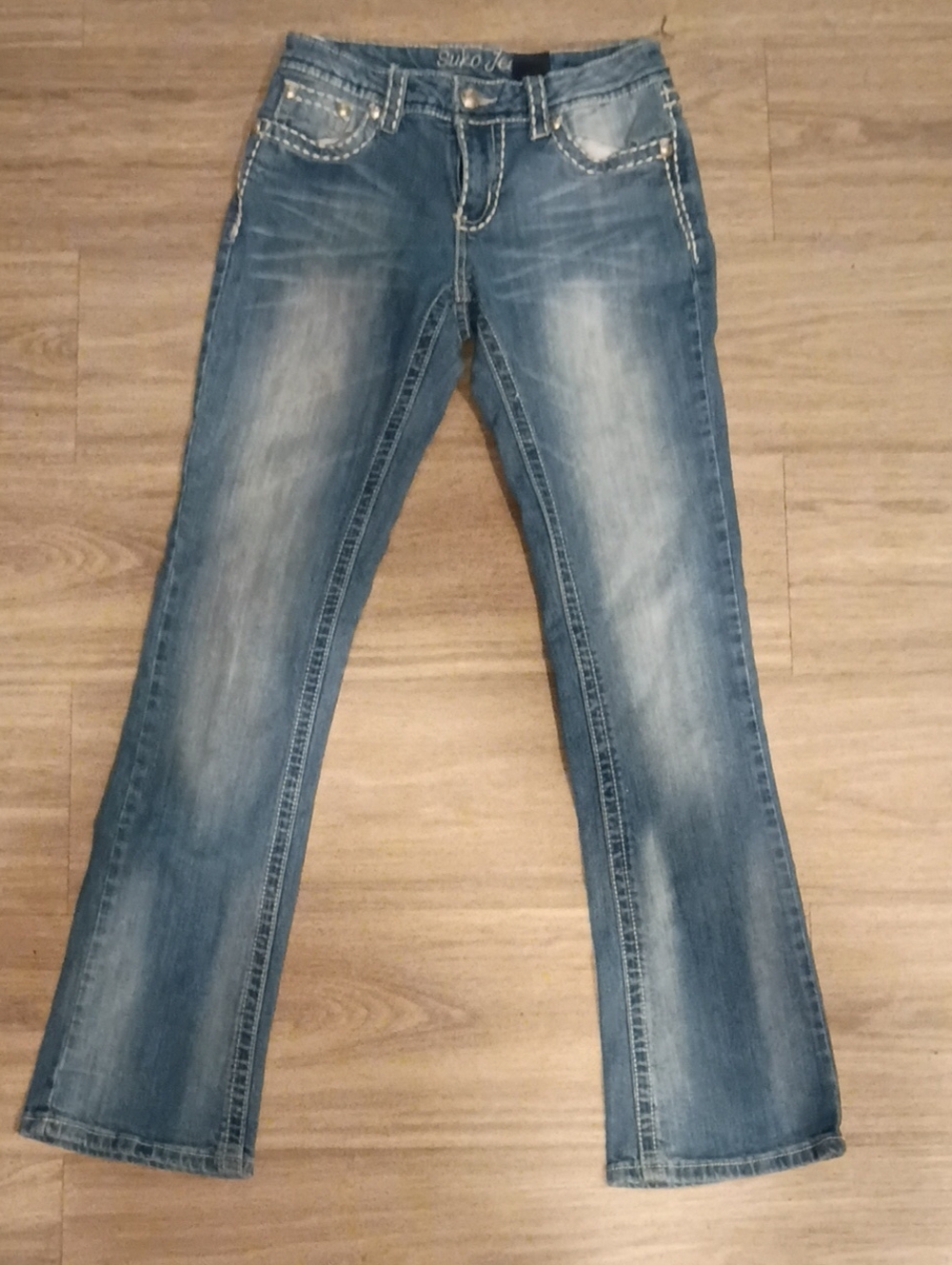 Suko Jeans Women’s Faded Blue Flare Jean